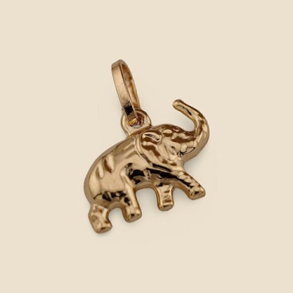 14k Real Gold Elephant Pendant | Birthday Gift | Valuable Gift | Fine Jewelry | - Picture 6 of 6